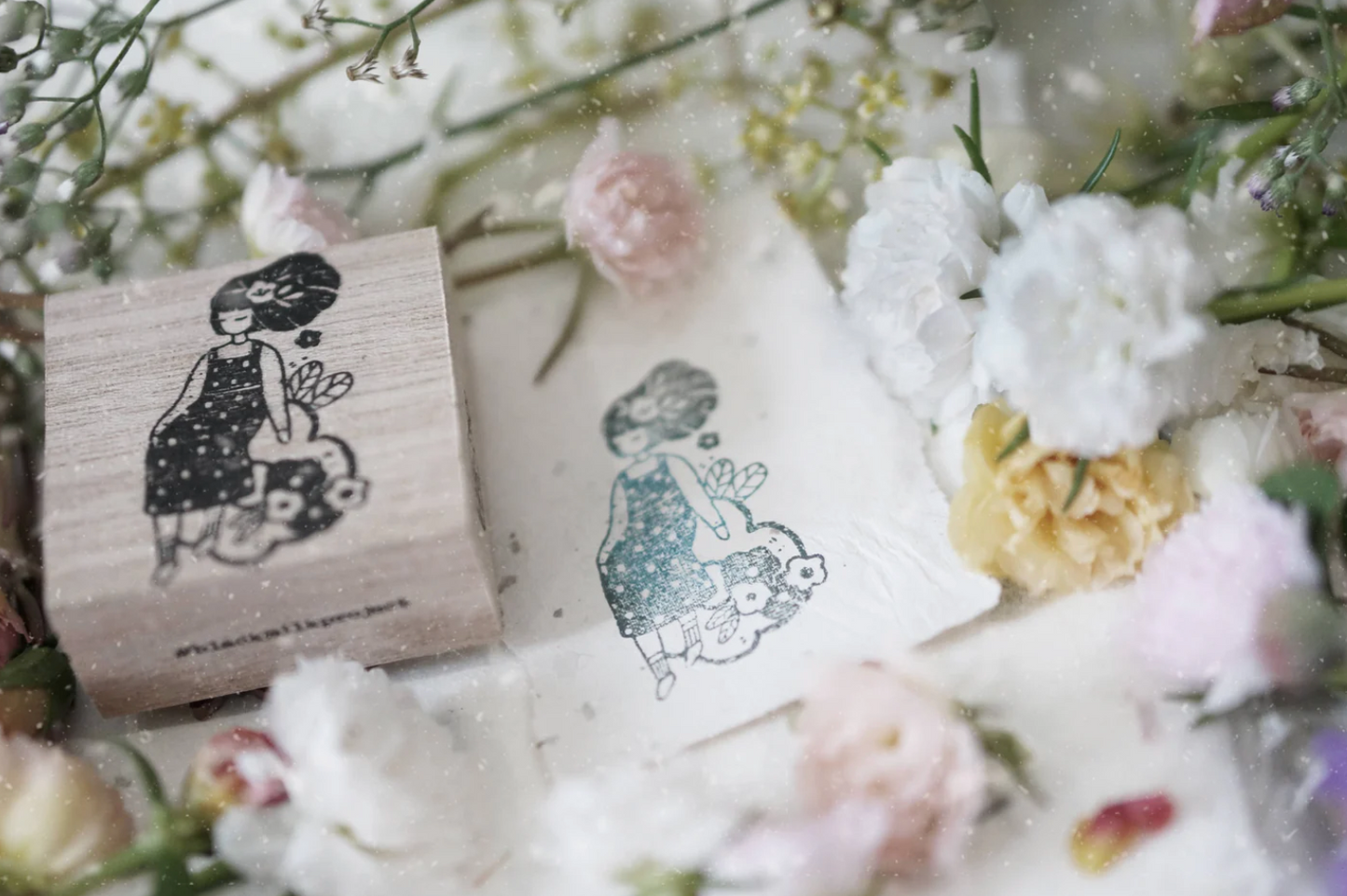 Black Milk Project - Miss Bella  Rubber Stamp (Bloom Series)