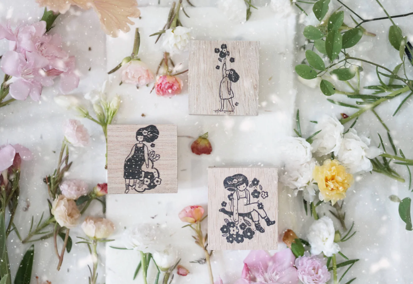 Black Milk Project - Bloom Series > Miss Bo Rubber Stamp