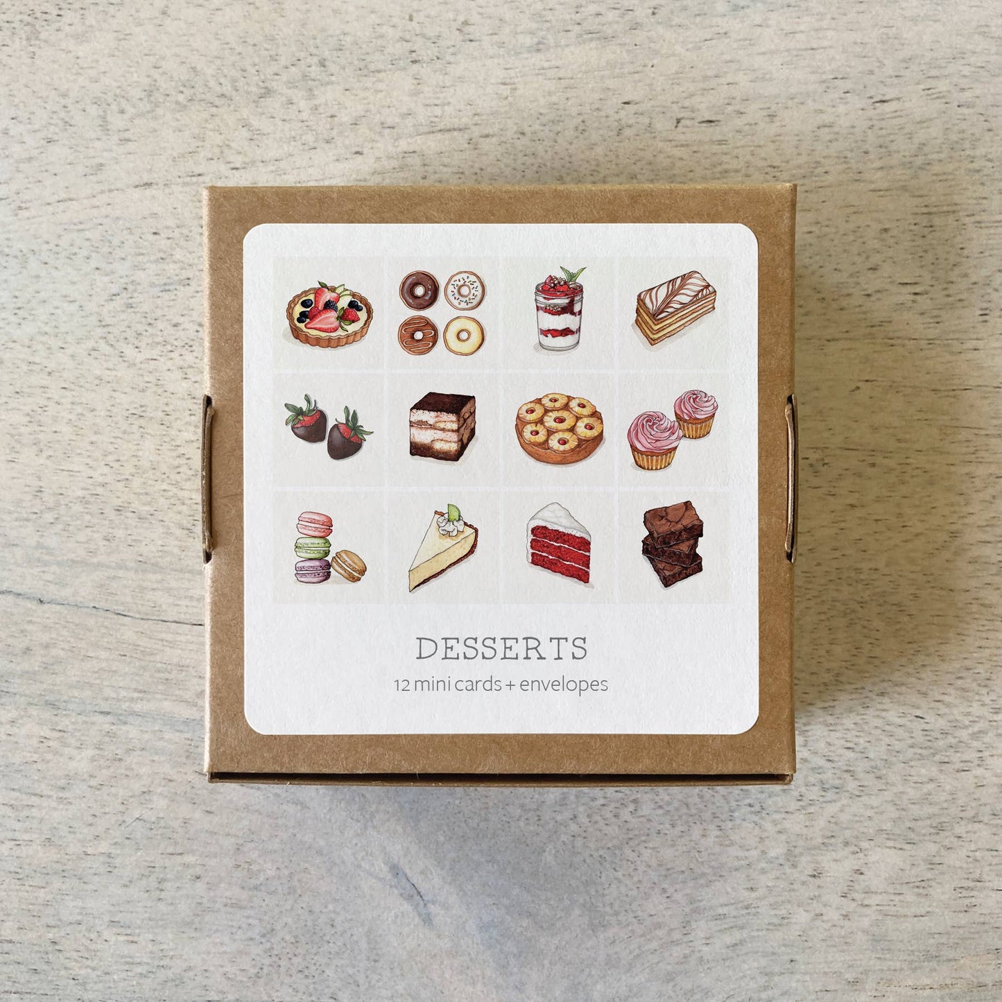 Mini Cards Set / Desserts