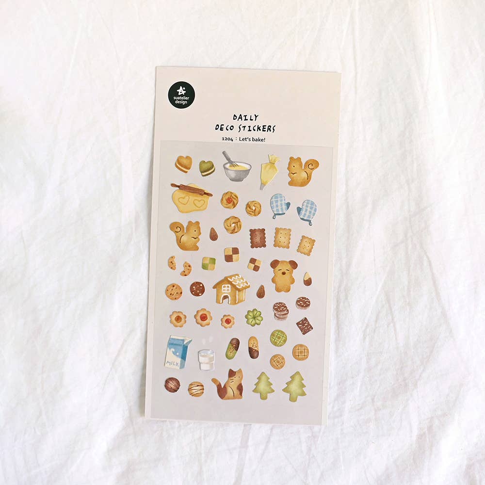 Suatelier-1204 Let's Bake! Sticker Sheet