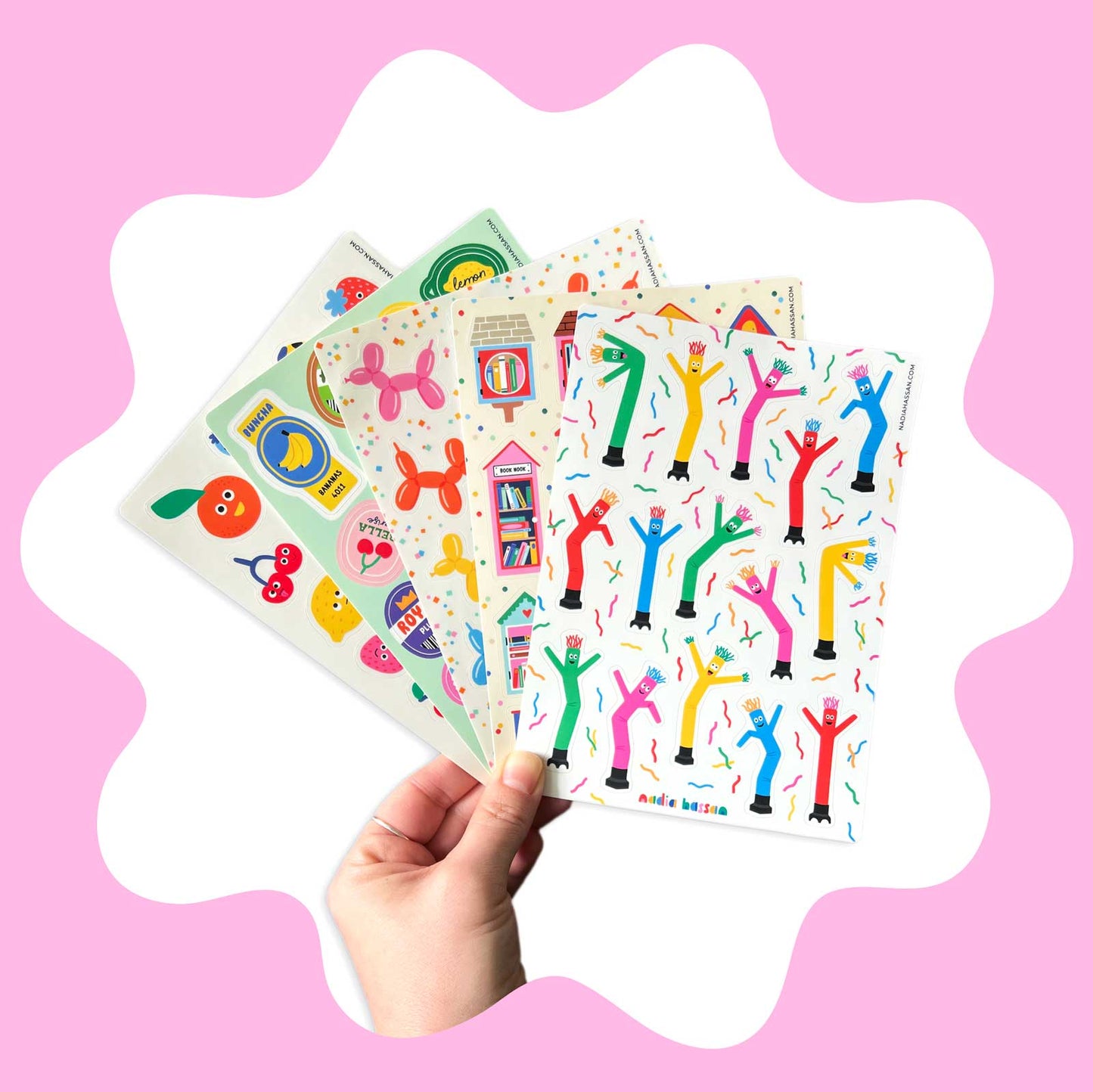 Little Libraries 5x7 Sticker Sheet