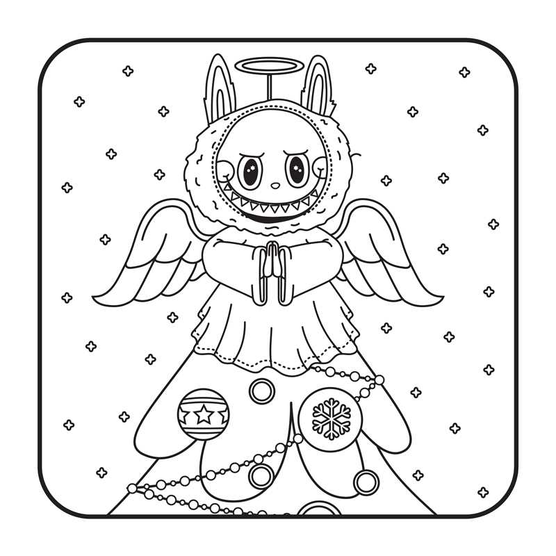 Very Merry Lafufu Coloring Book By Adams Media
