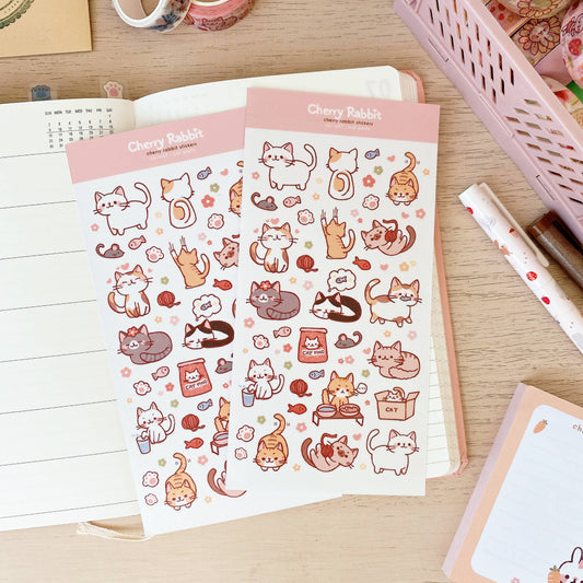 Cat Party Sticker Sheet no.037