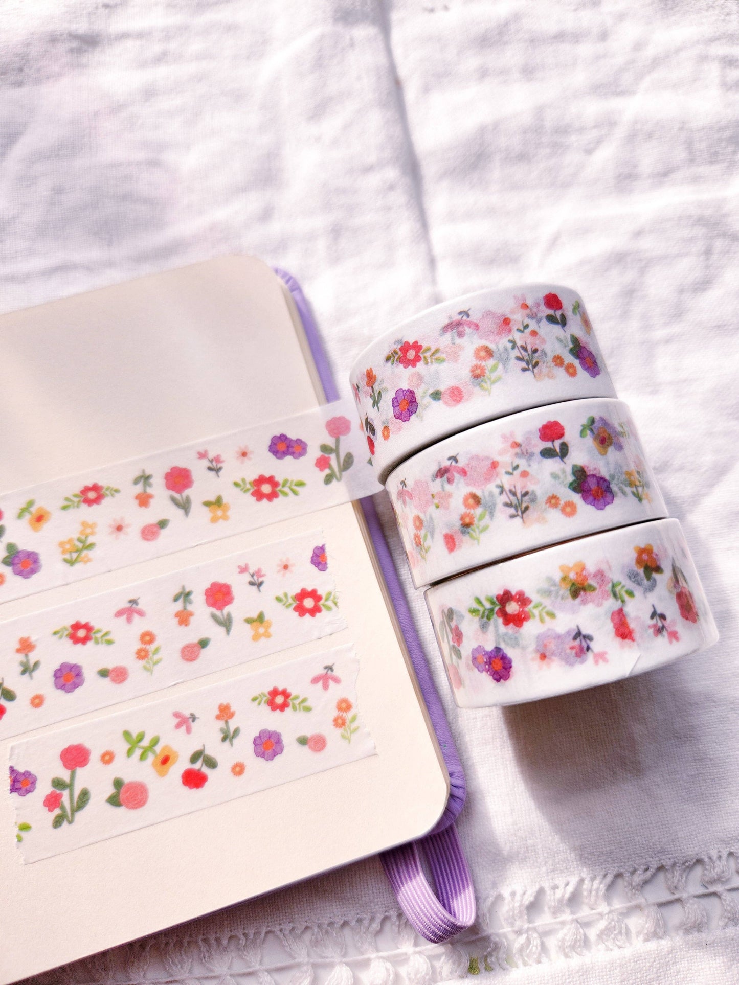 Mini Flowers Washi Tape - Clear Background