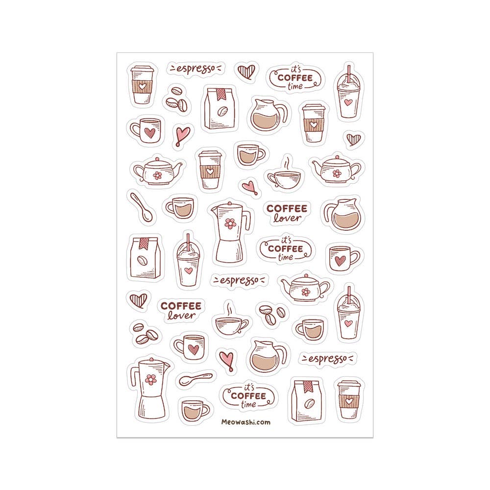 Coffee Time Sticker Sheet