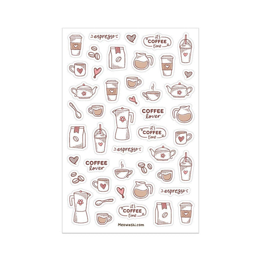 Coffee Time Sticker Sheet