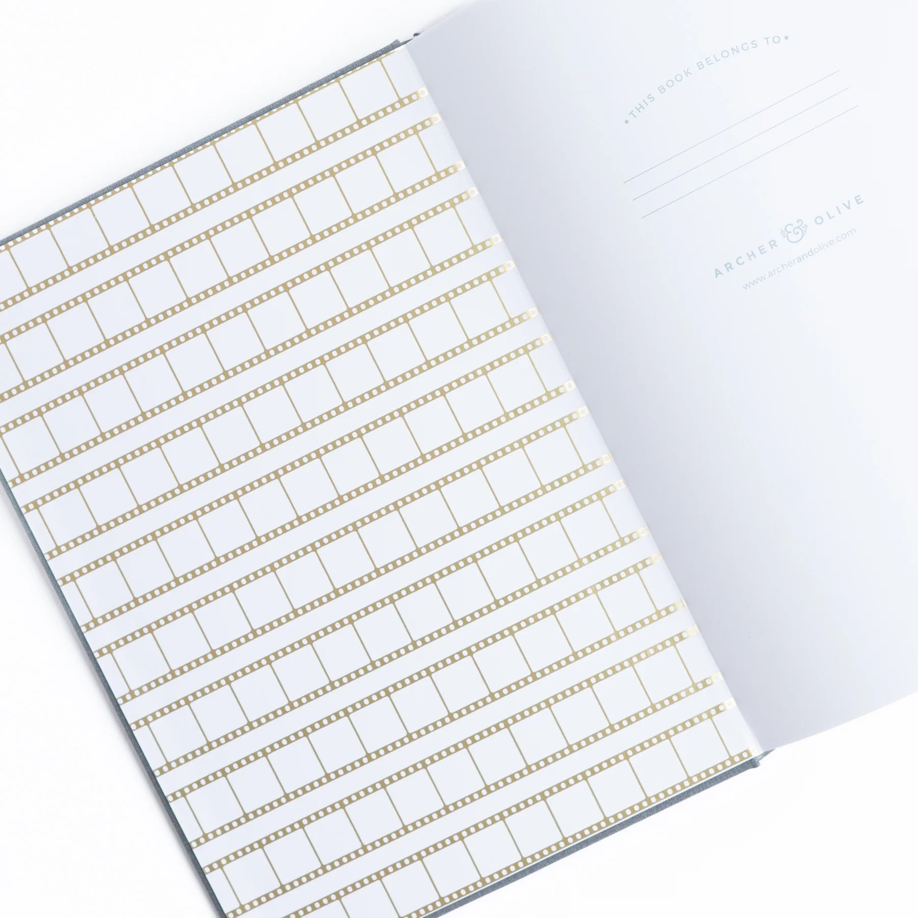 Archer & Olive Vintage Camera Traveler's Notebook Dot Grid Interior Gold Film