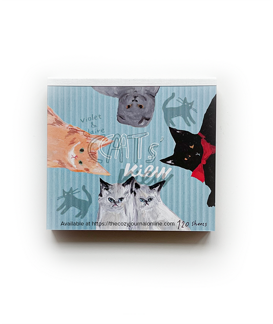 Cat's View Square Memo Pad