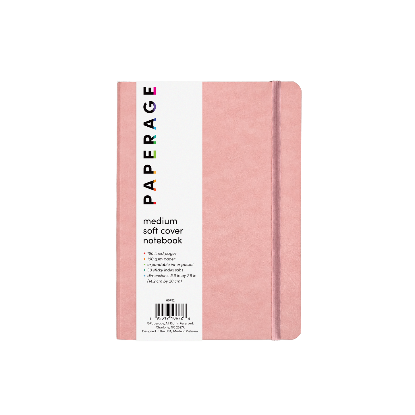 160PG Medium Softcover Lined Journal Notebook