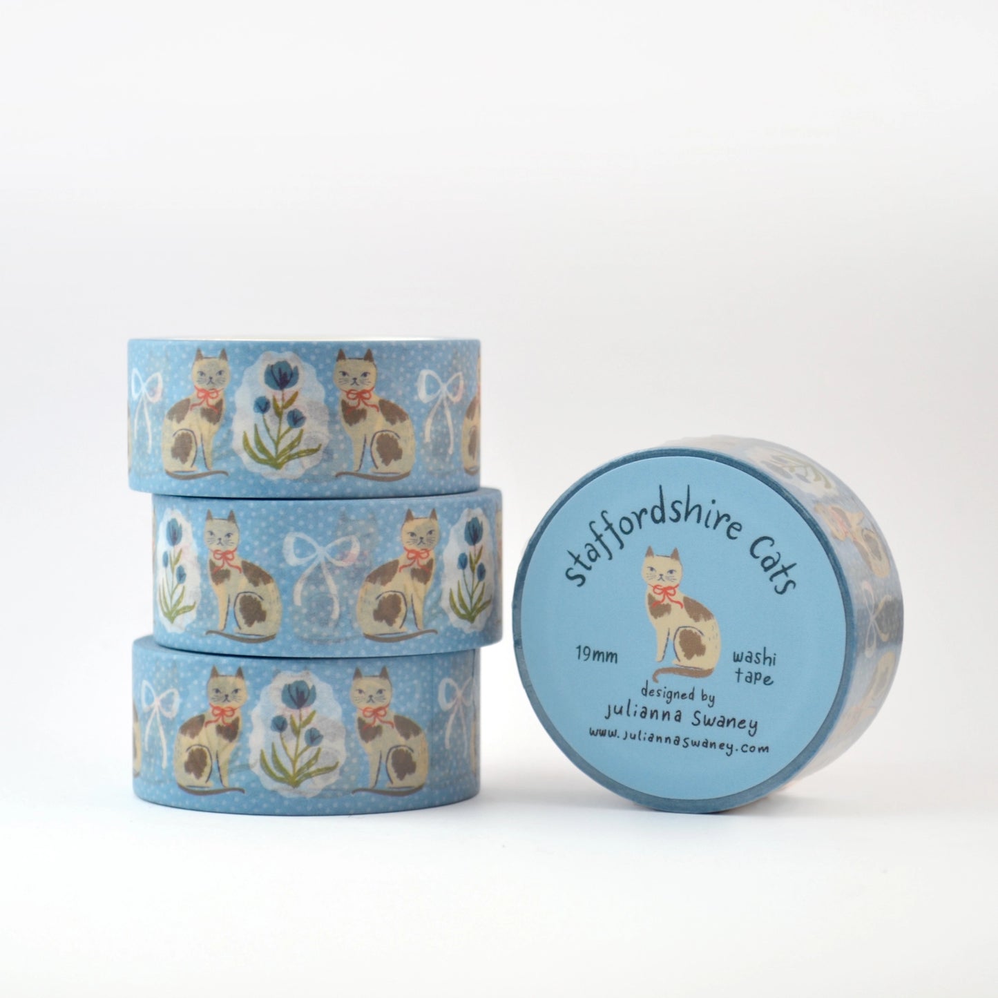 Staffordshire Cat Washi Tape 19mm