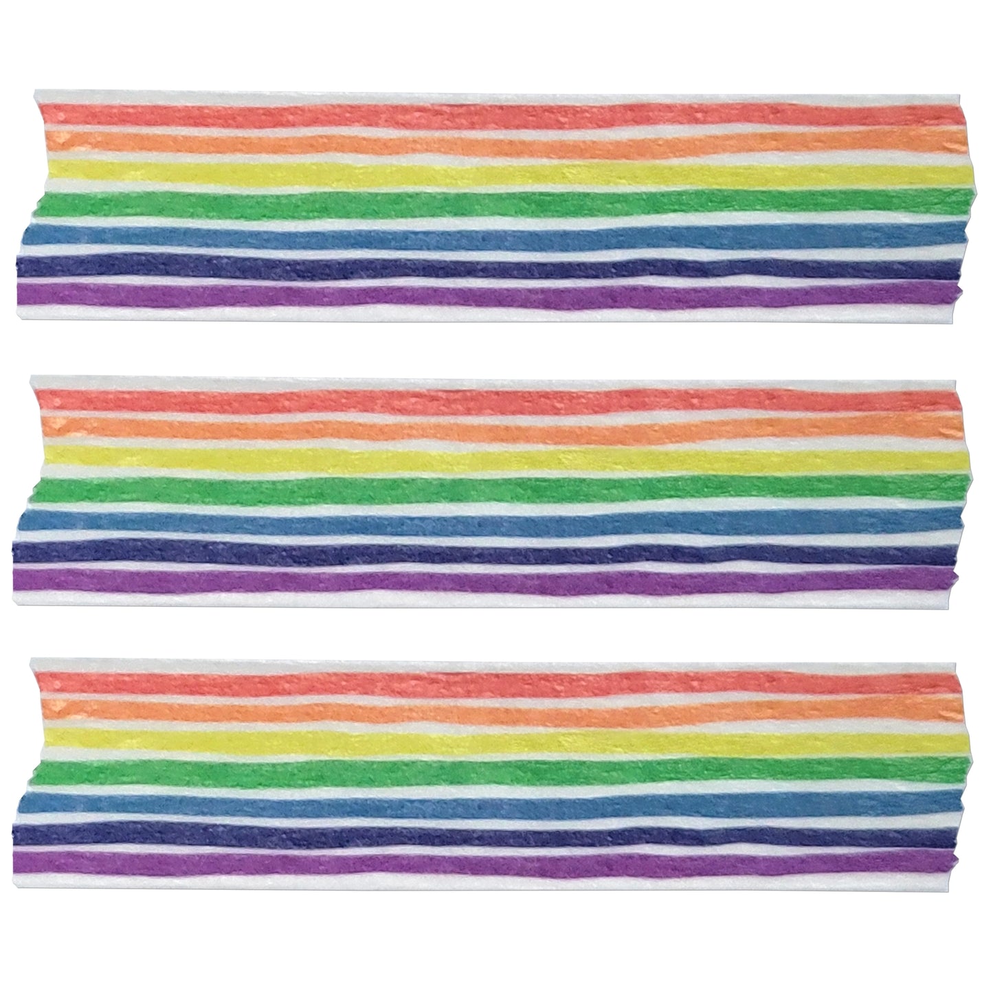 Rainbow Organic Stripes Washi Tape