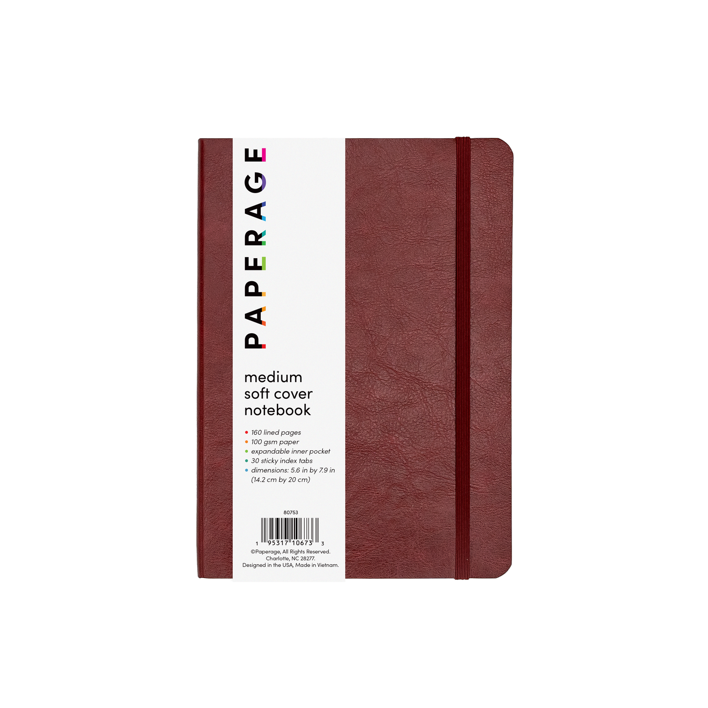 160PG Medium Softcover Lined Journal Notebook