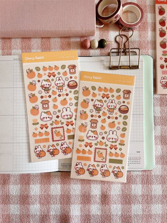 Sweet Orange Sticker Sheet no.104