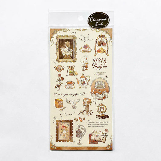 Charlotte - Choupinet Seal Stickers (with Gold Foil)