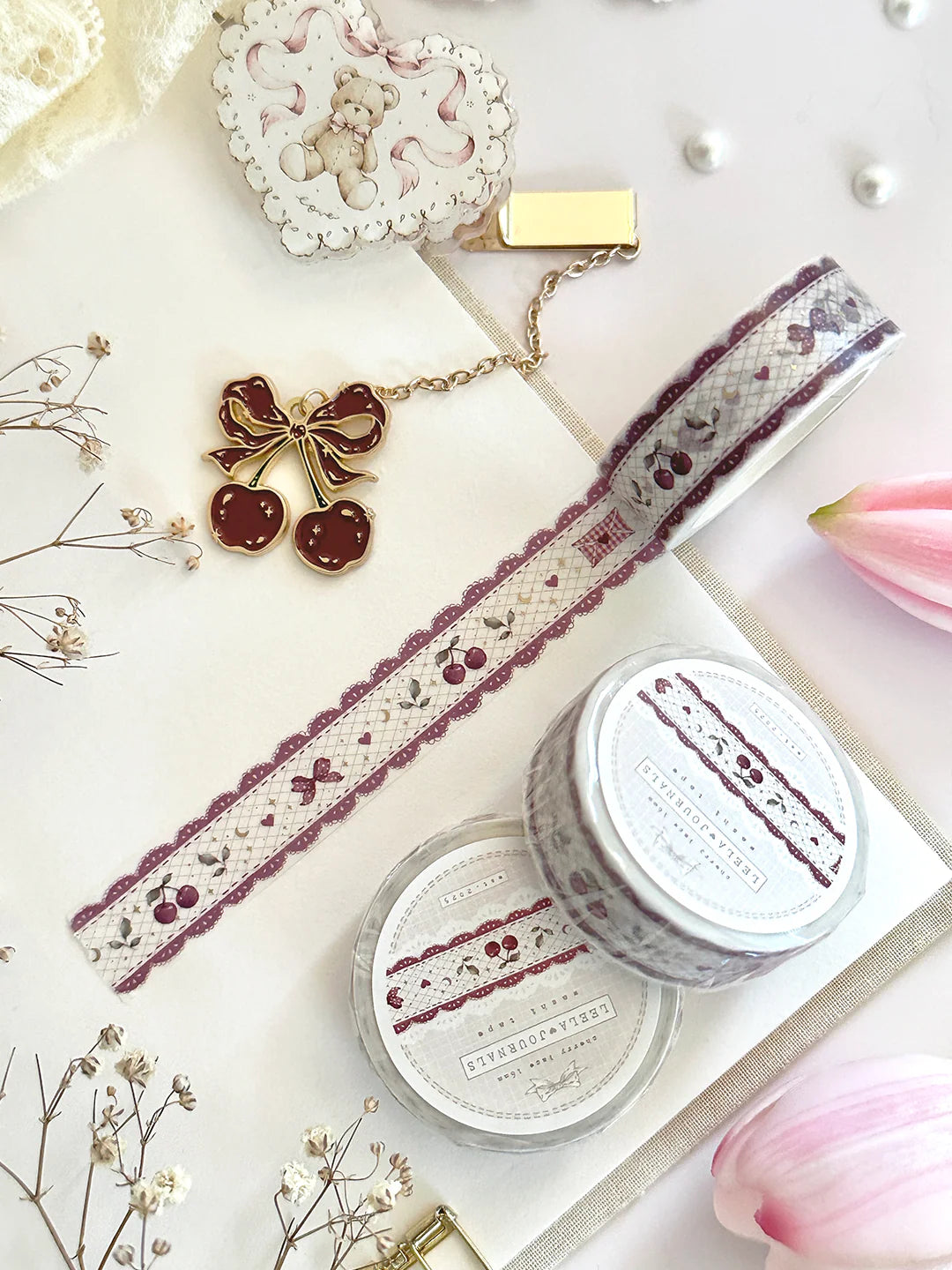 Cherry Lace Washi Tape