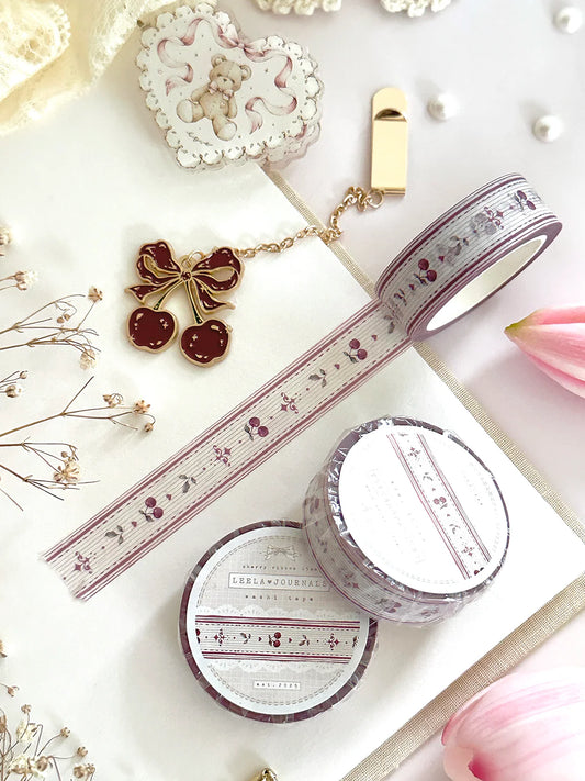 Cherry Vintage Wallpaper Washi Tape