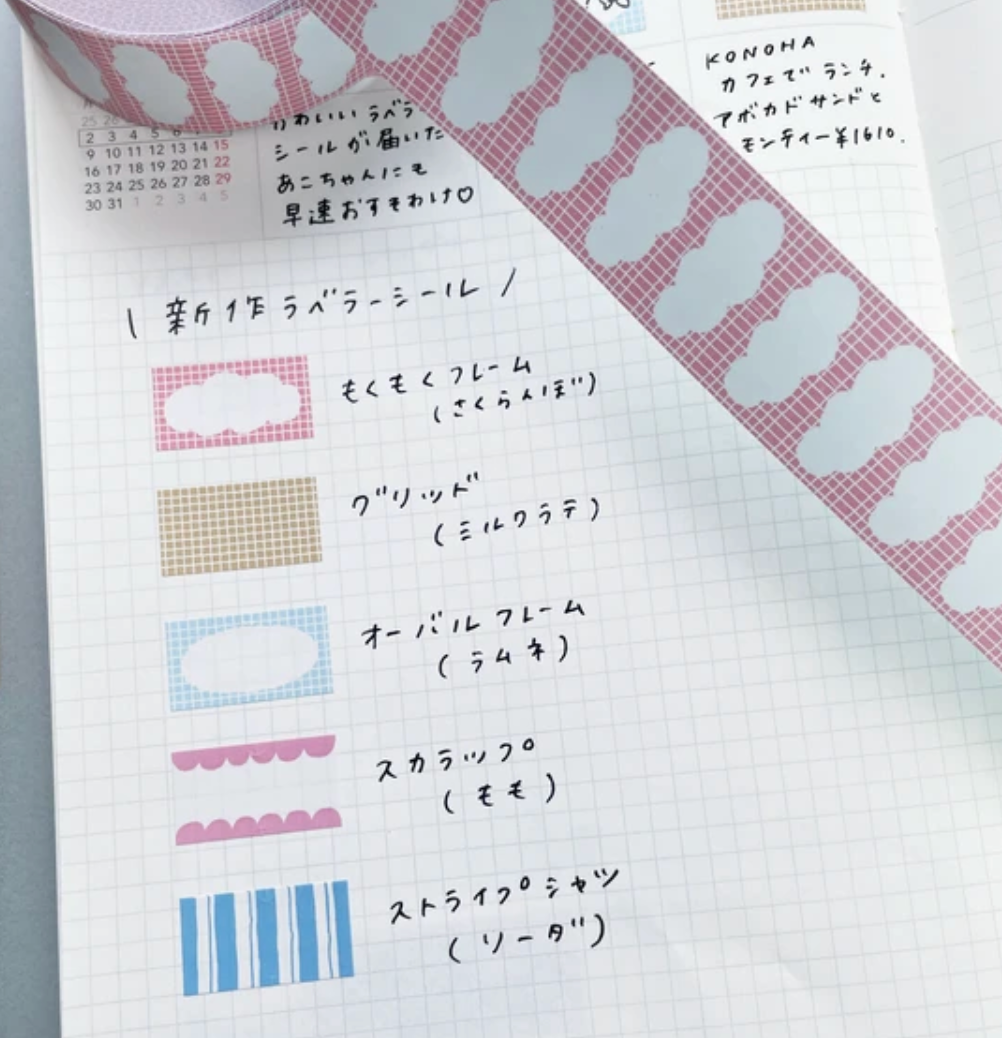 Cherry Writing Frames Sticker Roll