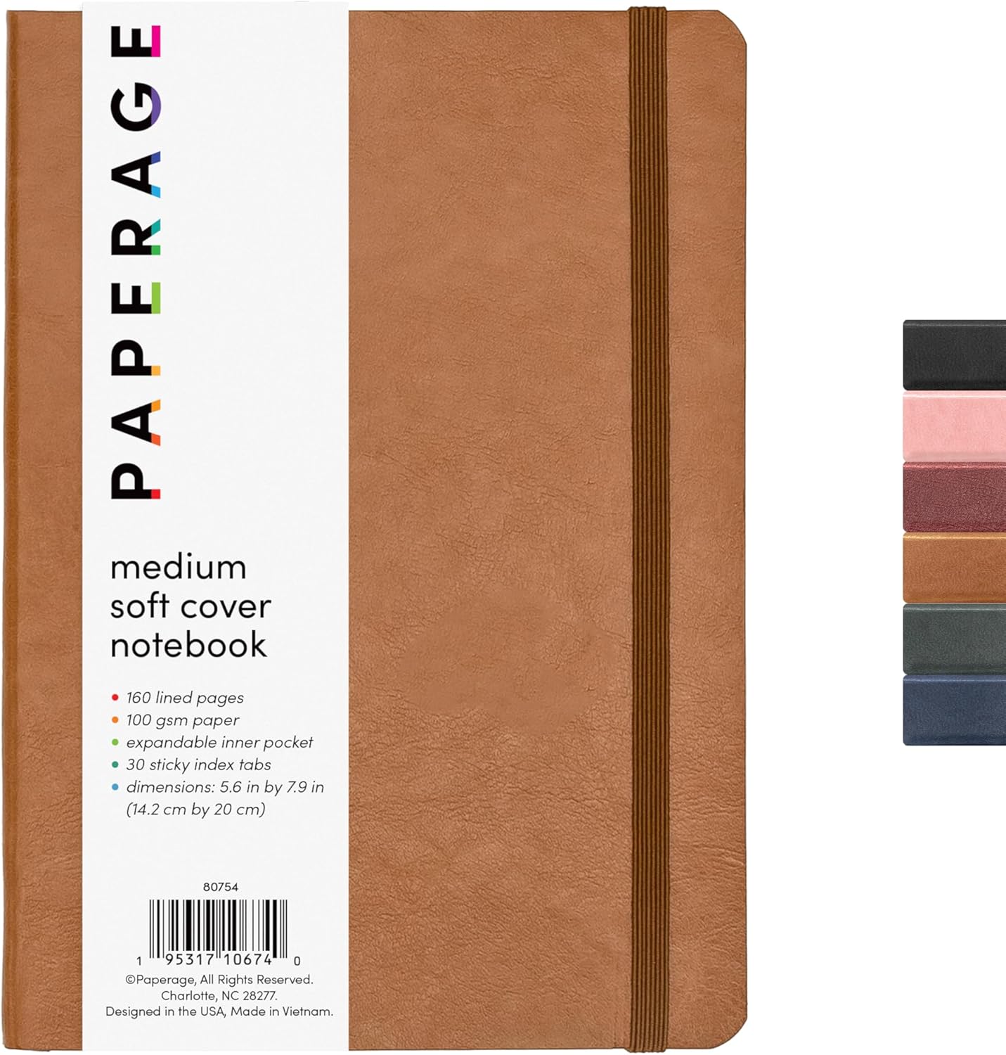 160PG Medium Softcover Lined Journal Notebook
