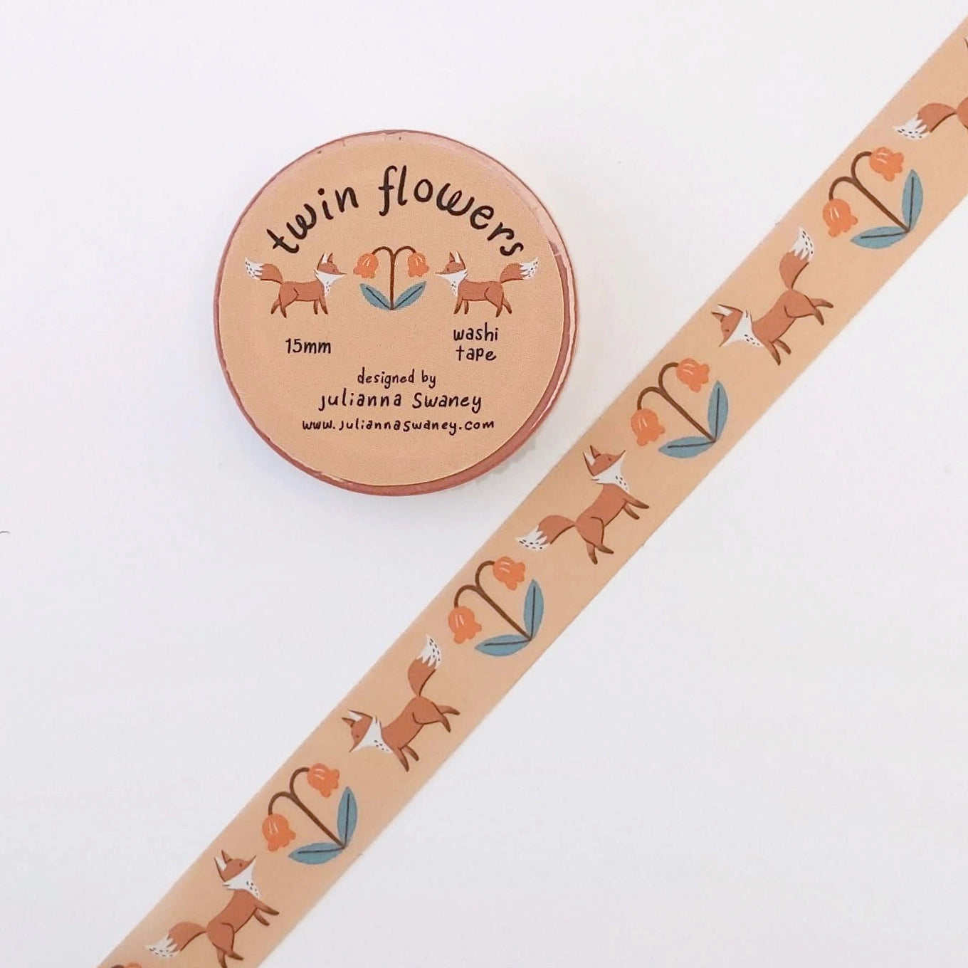 Twin Flowers Washi Tape
