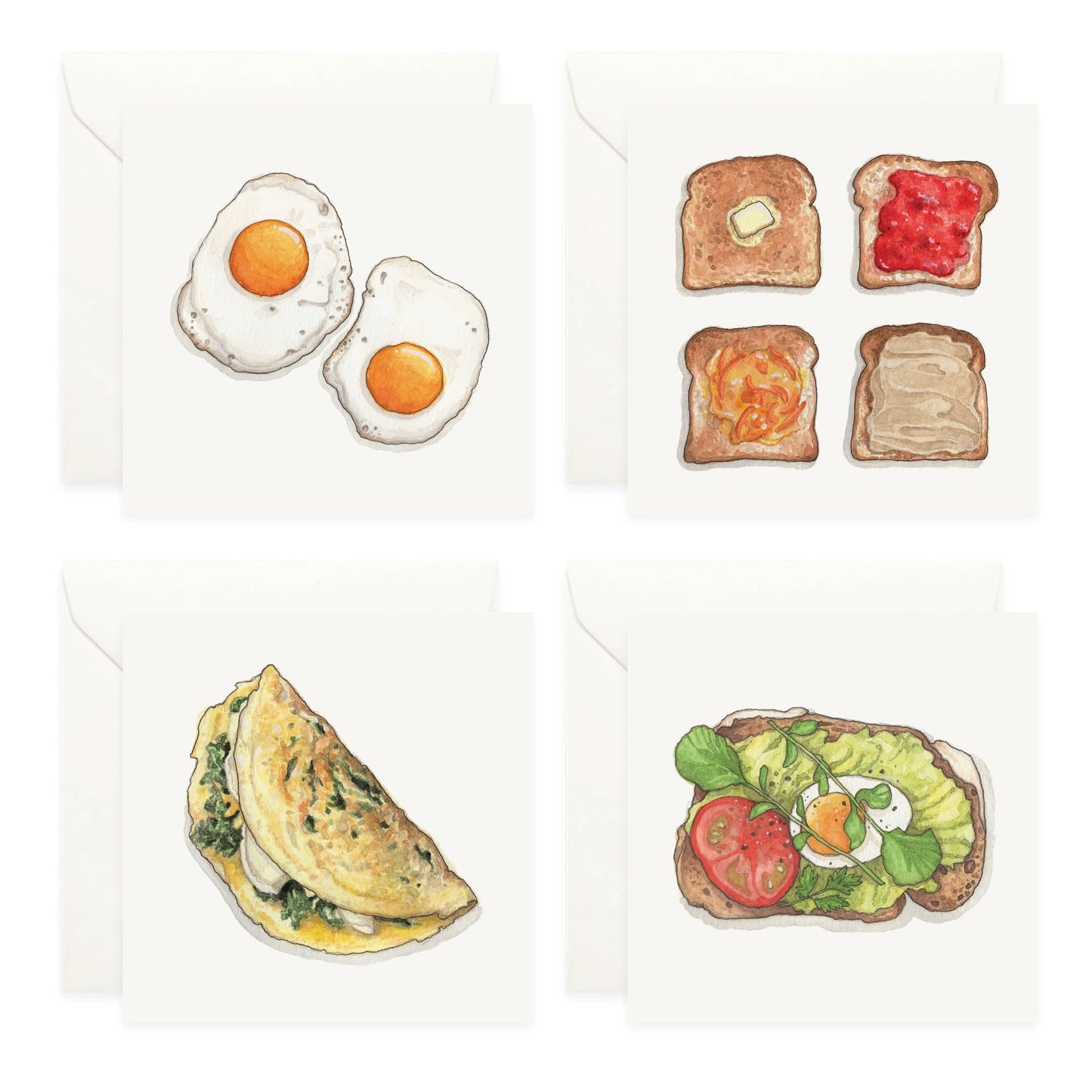 Mini Cards Set / Breakfast & Brunch