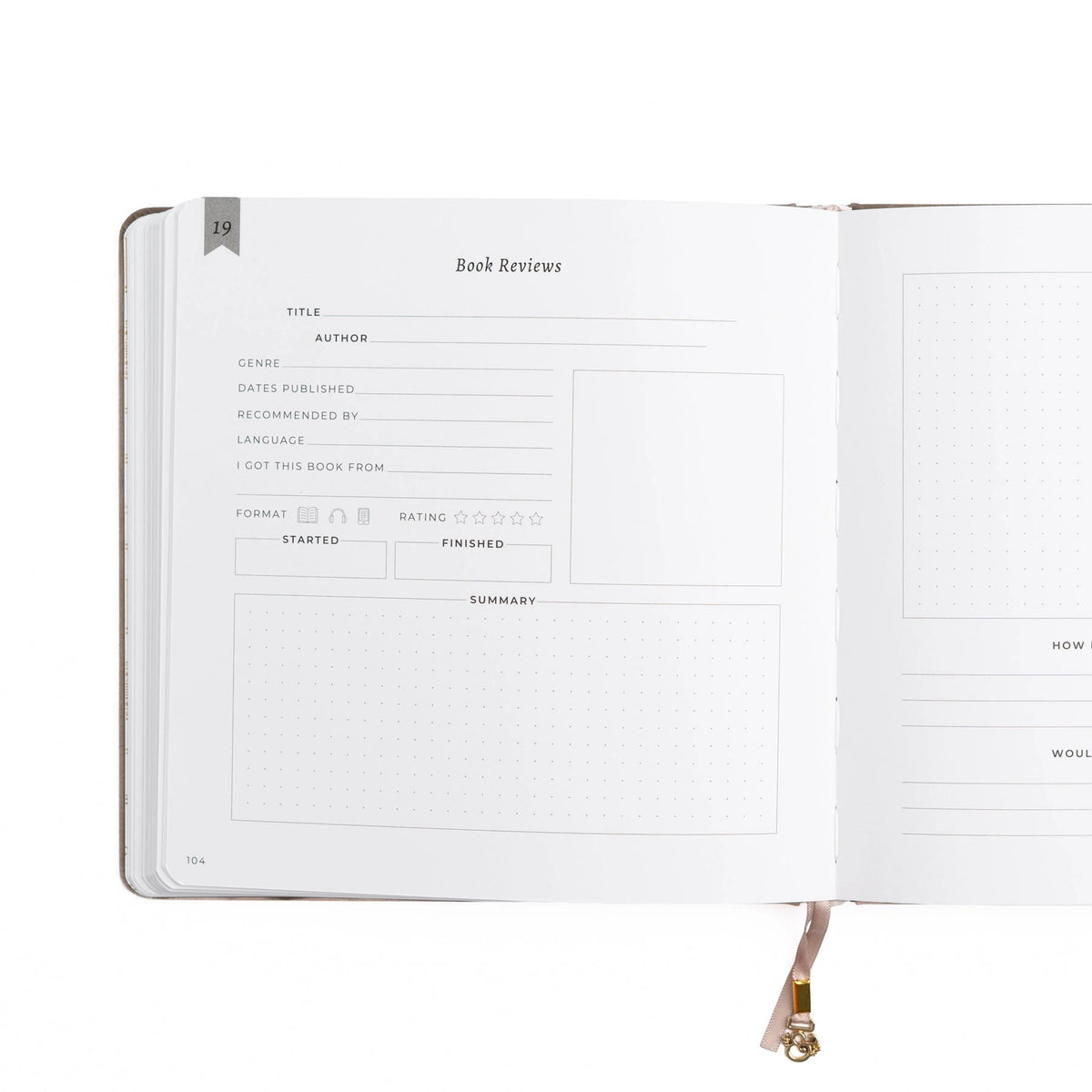 Library Style Journal Vintage Library in Lilac: Reading Journal (A5 Size) – The Cozy Journal