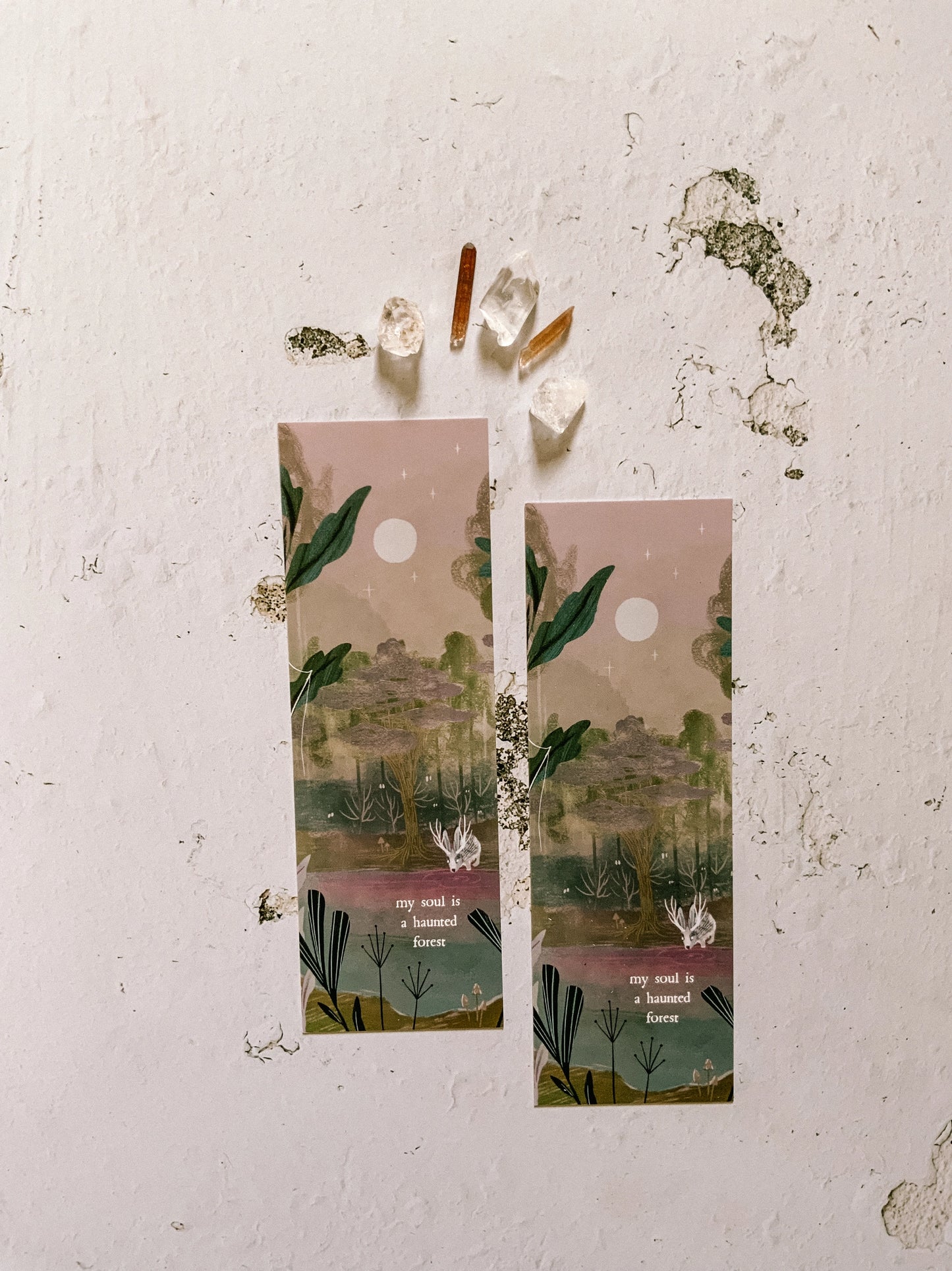 Bookmark: Haunted Forest - Literary Quote