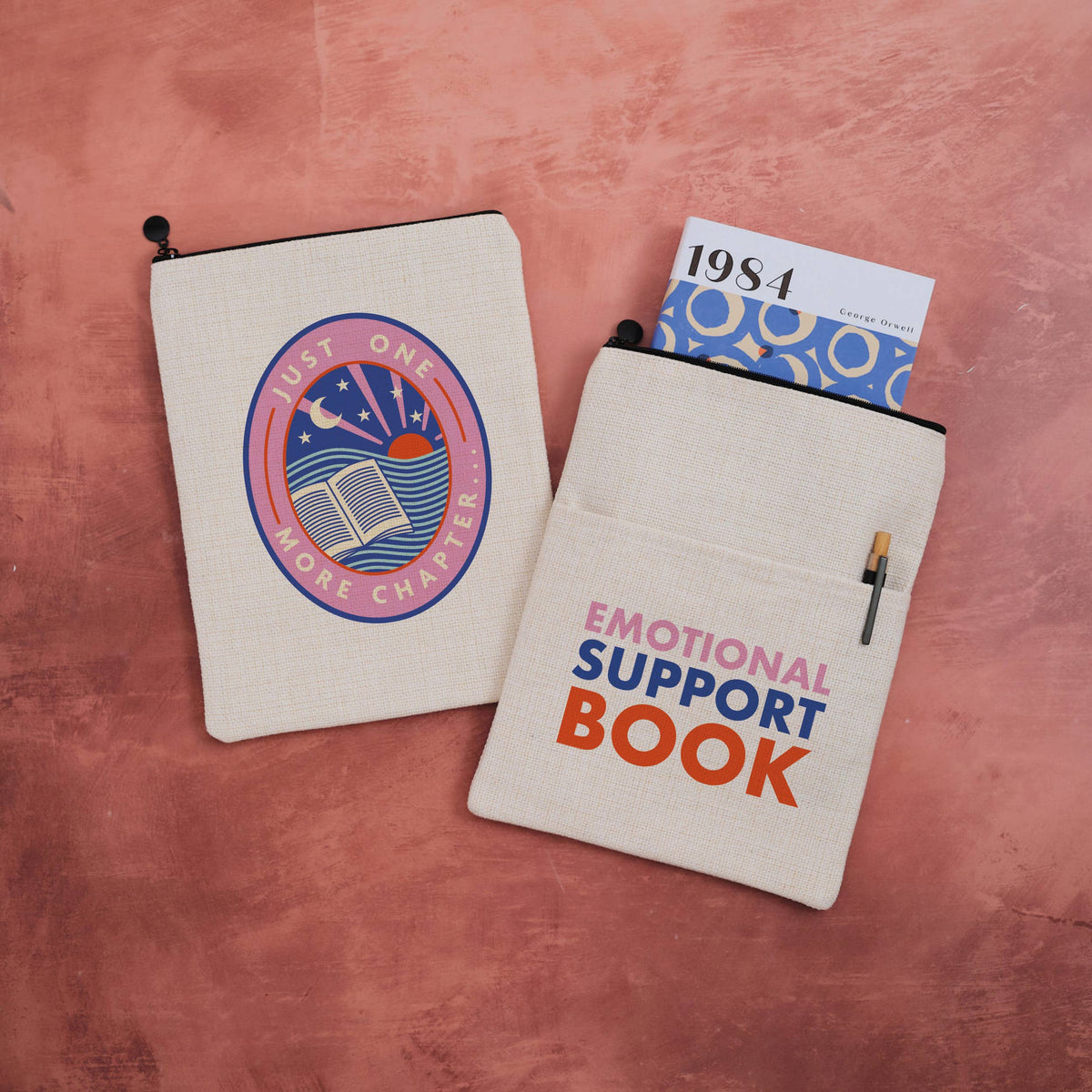 Fabric Book Sleeve – Emotional Support Book