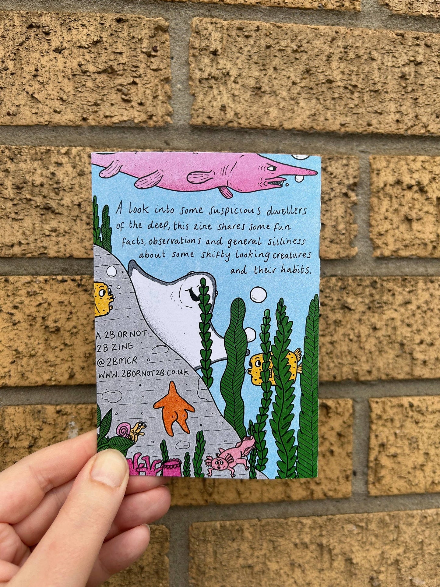 Suspicious Fish Sazzsquatch Undersea Comic Zine A6
