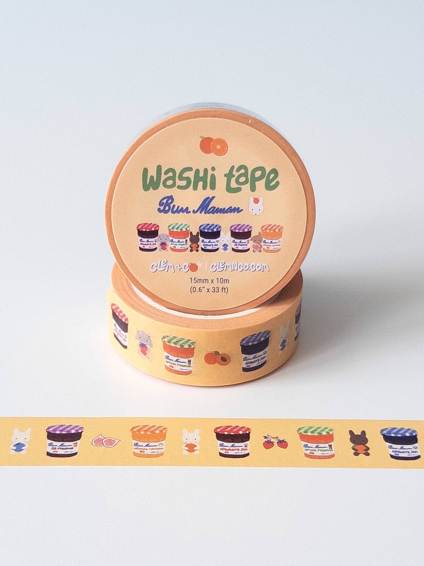 "Bun Maman" Bunnies & Jam Washi Tape