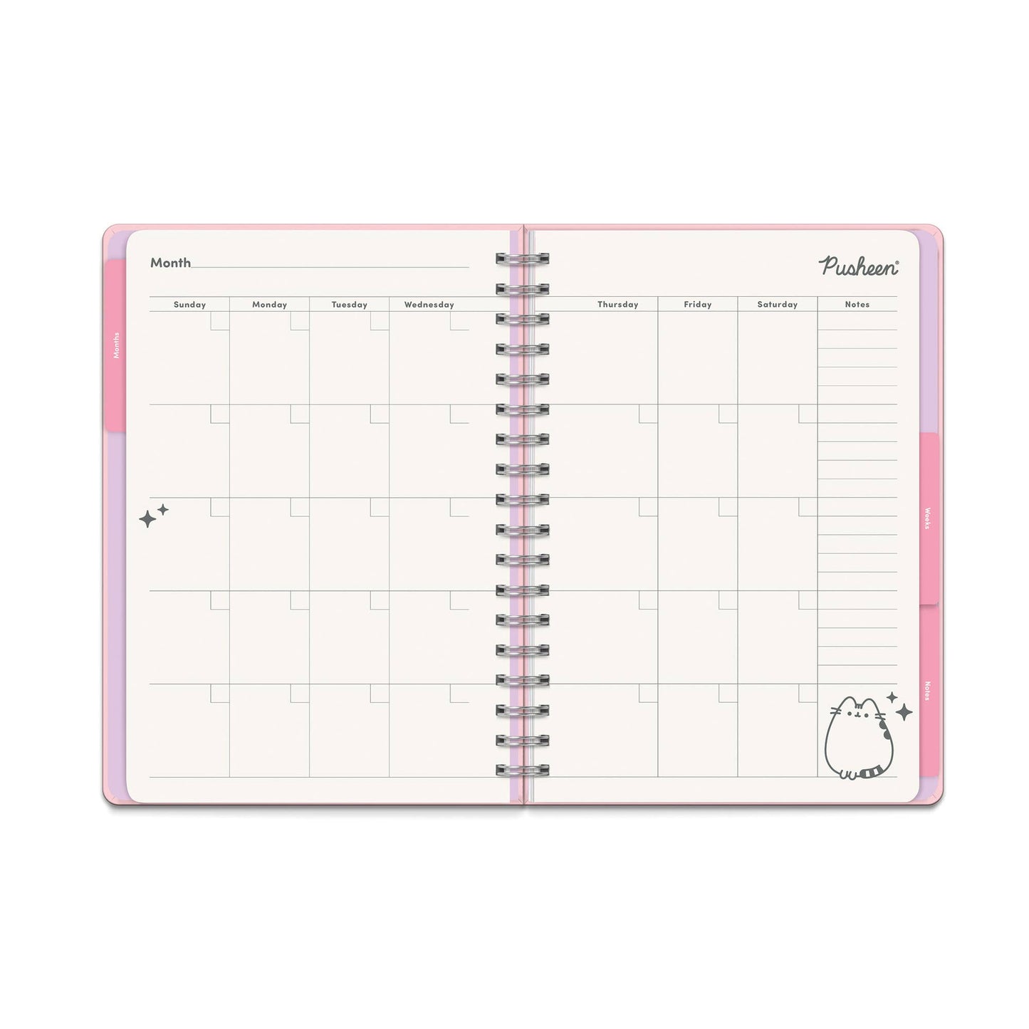 Pusheen Sparkles Undated Tri-Tab Planner