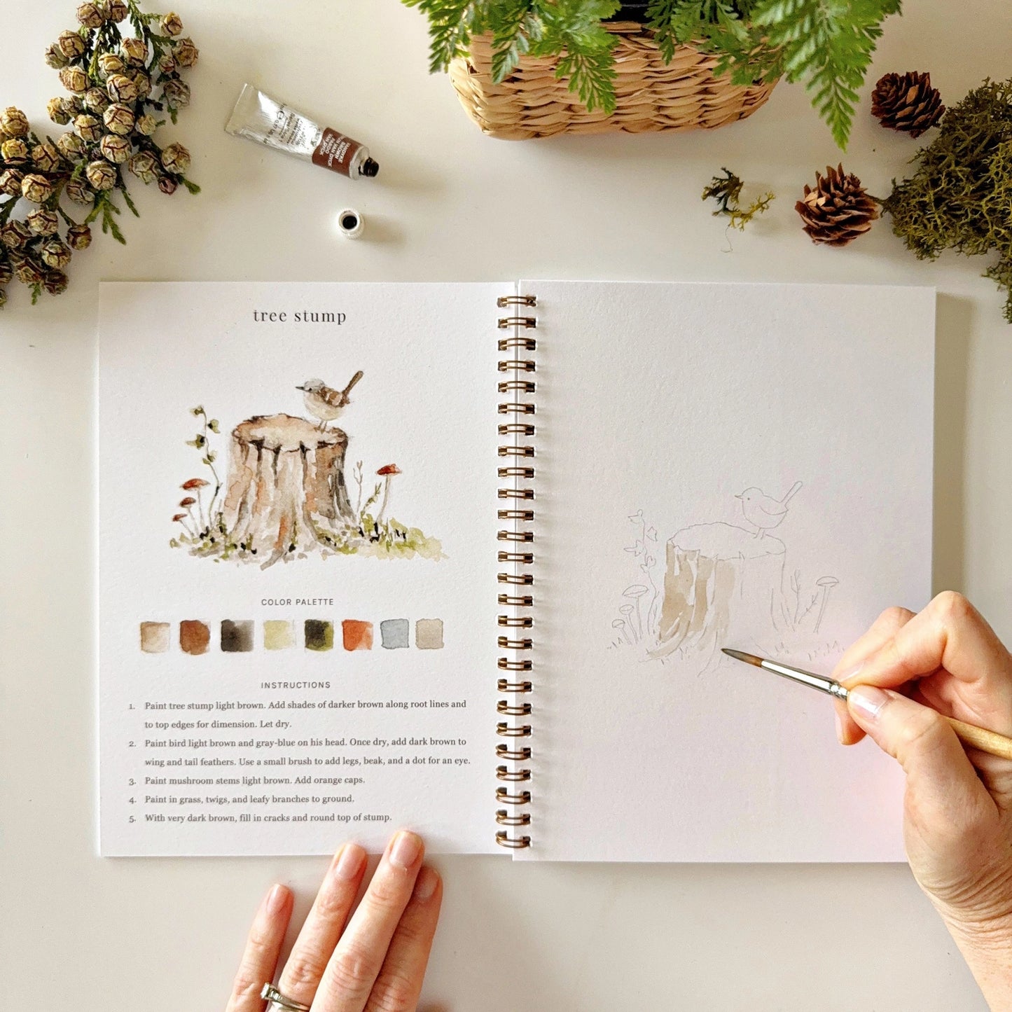 Woodlands Watercolor Workbook
