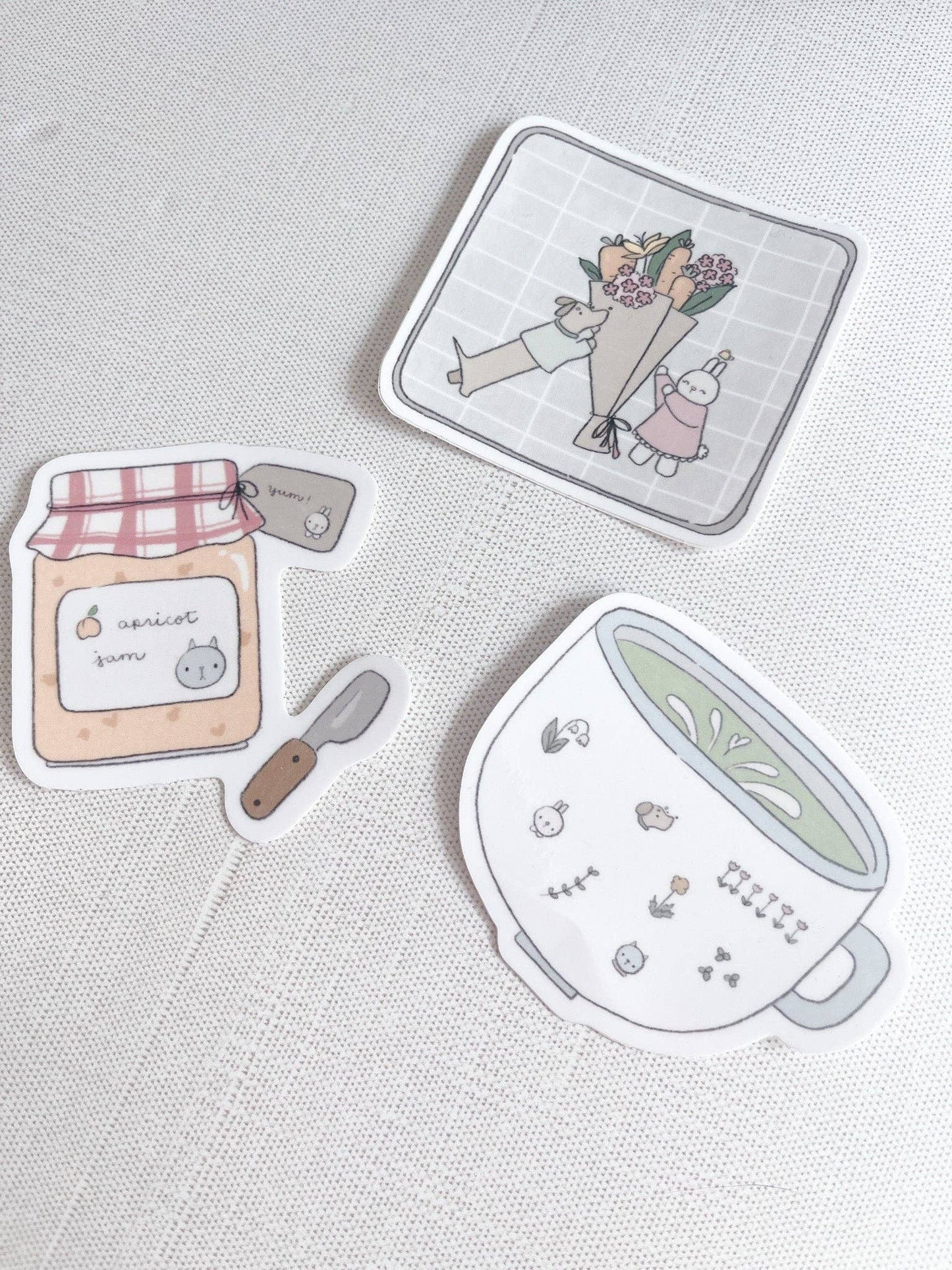 Kuboandlucy x Dana Ate Oatmeal | Kubo Apricot Jam Vinyl Sticker Die Cut