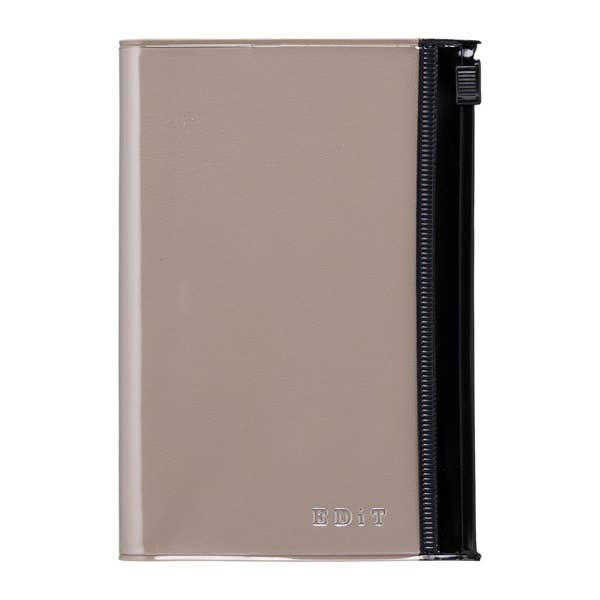 EDiT B7 Grid Notebook with PVC Cover & Zipper Pocket