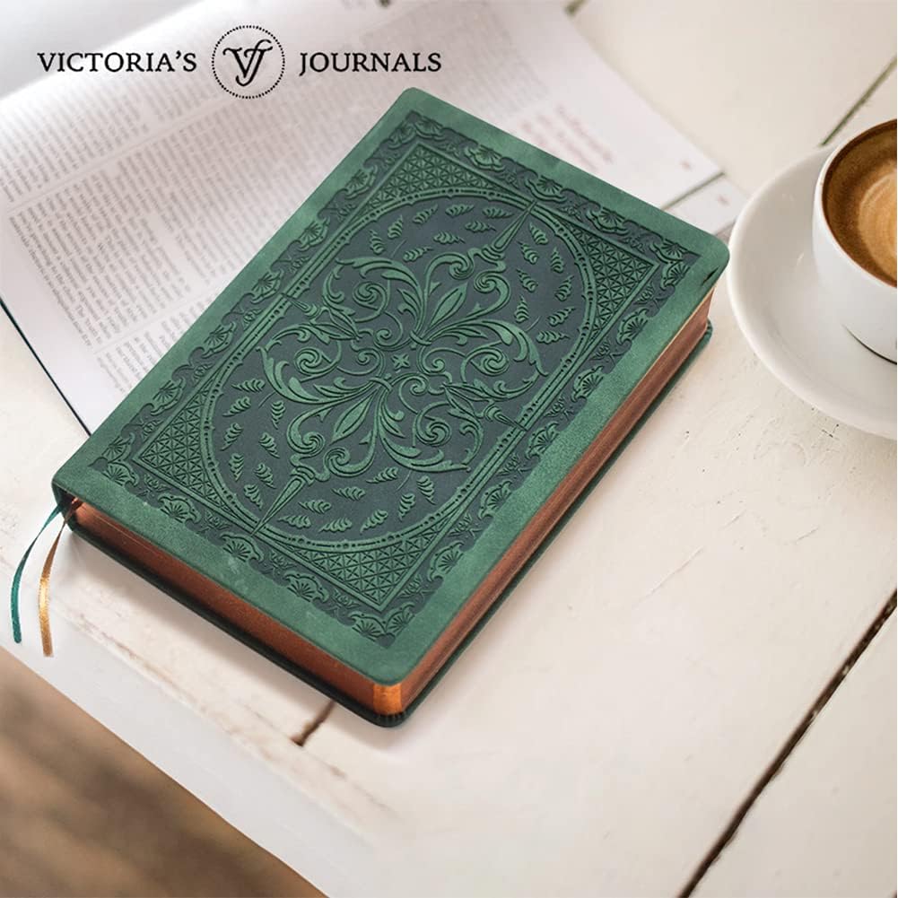 Victoria's Journals Vintage Style Diary Hard Cover (Green)