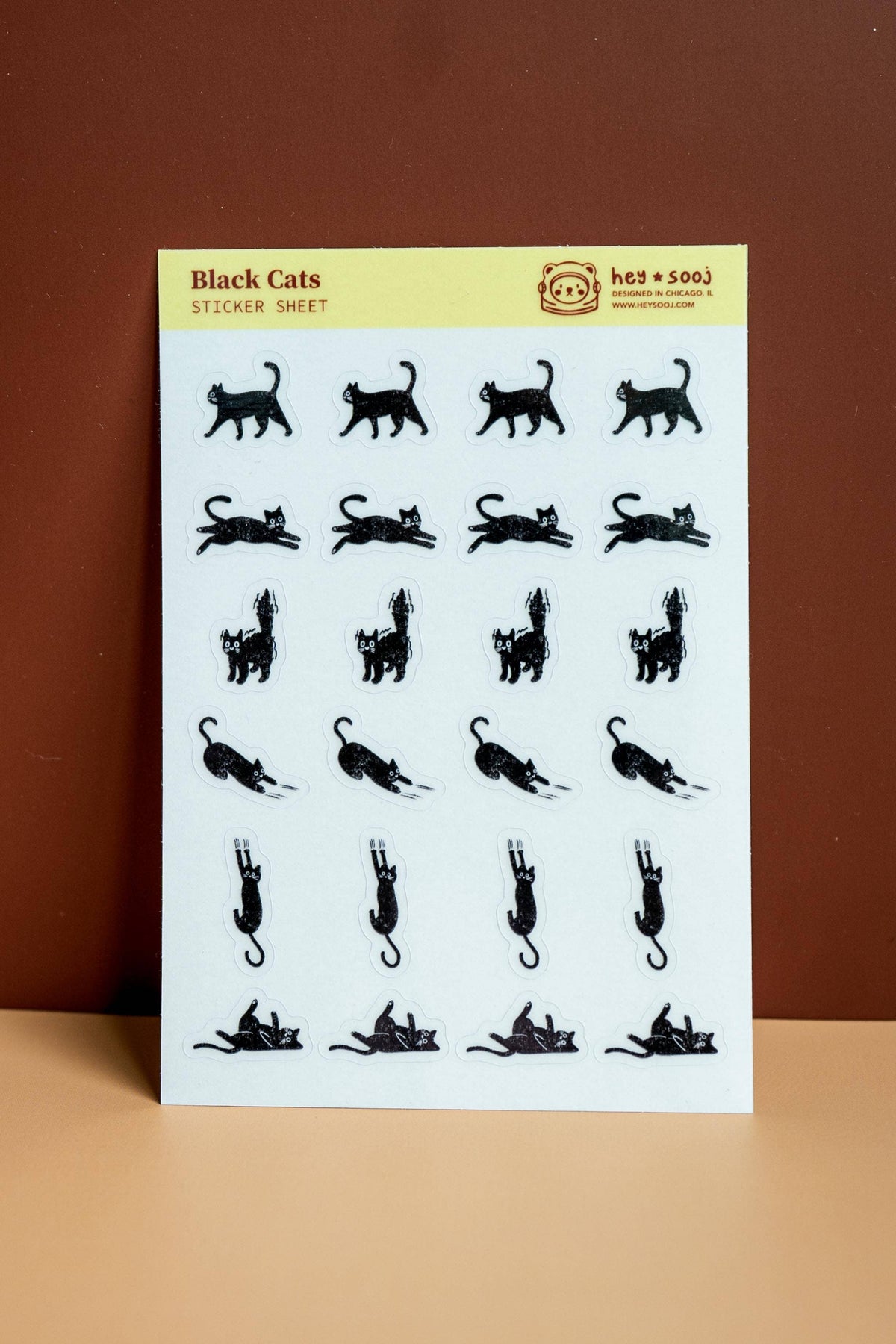 Black Cats Sticker Sheet