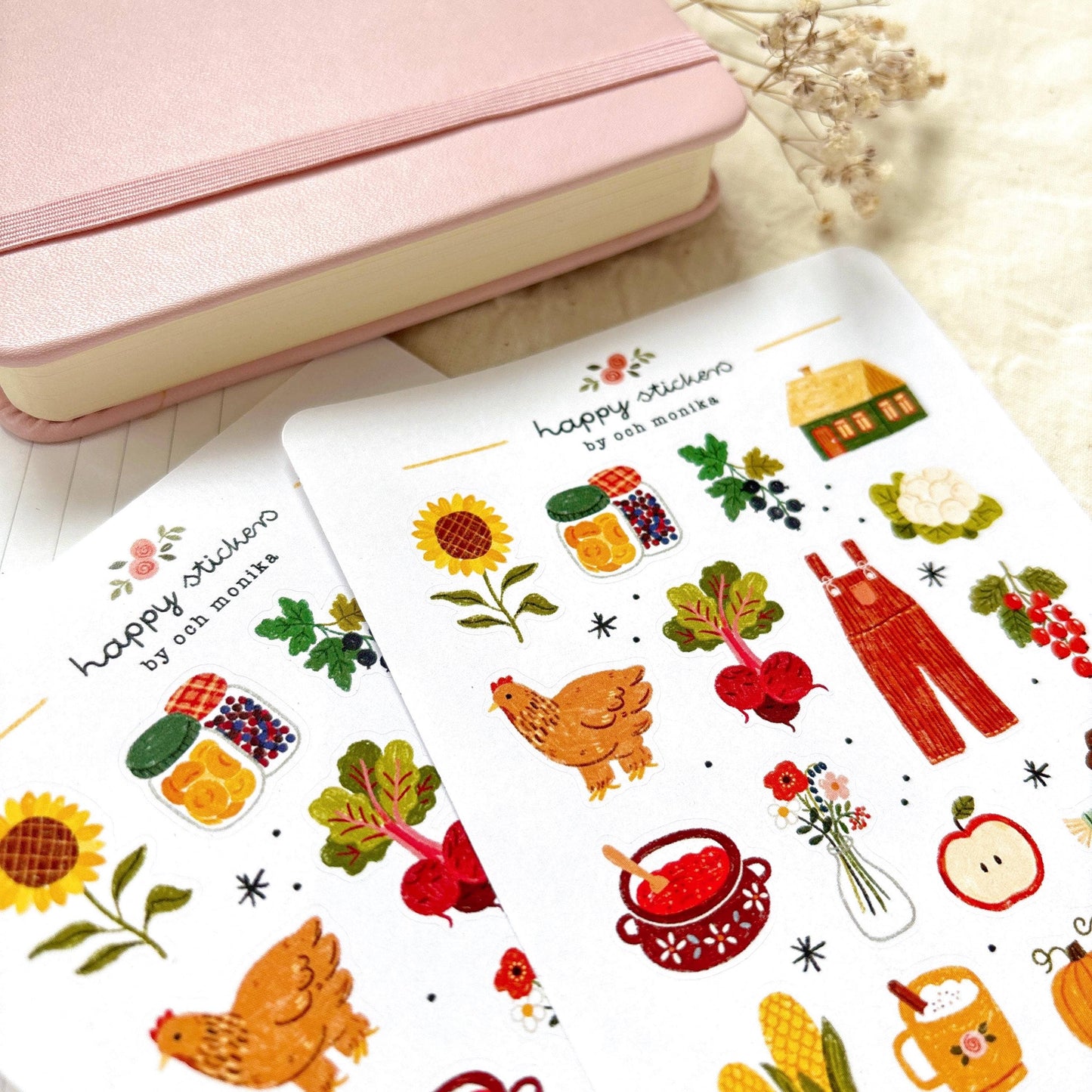 Harvest Time - Sticker Sheet | Autumn Seasonal Decor