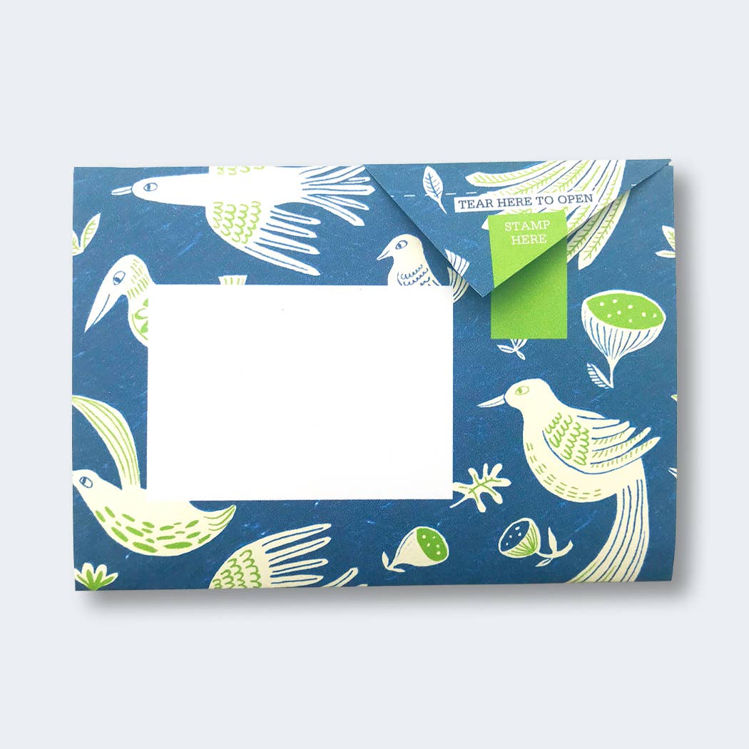 Fig & Feather Pigeon, Folding Letter Set – Pack of 6 Letters