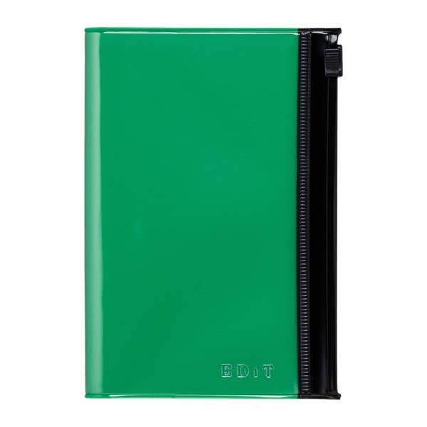EDiT B7 Grid Notebook with PVC Cover & Zipper Pocket