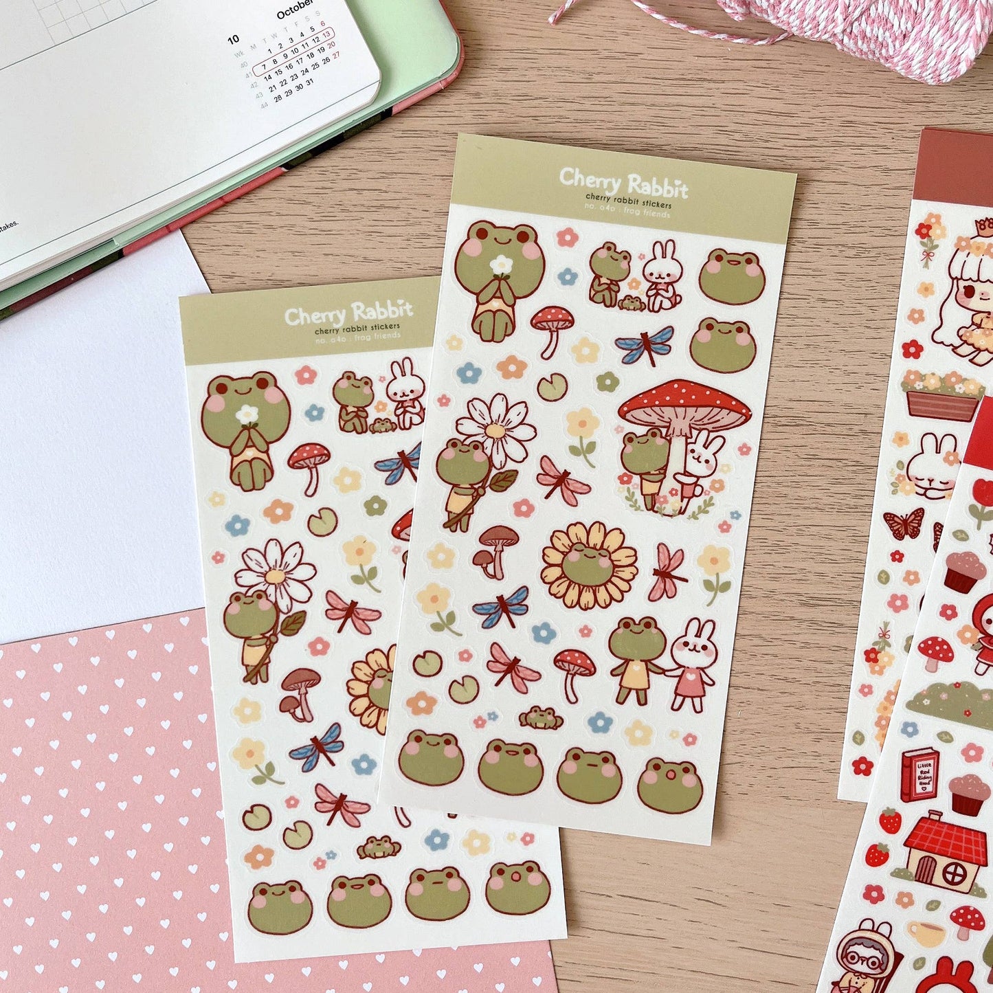 Frog Friends Sticker Sheet no.040
