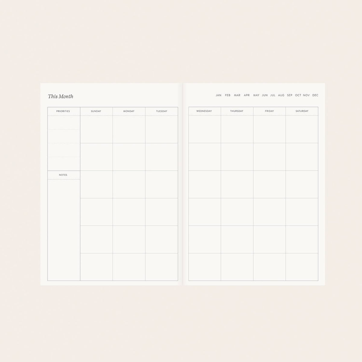 HERBARIUM | LINEN-BOUND UNDATED PLANNER