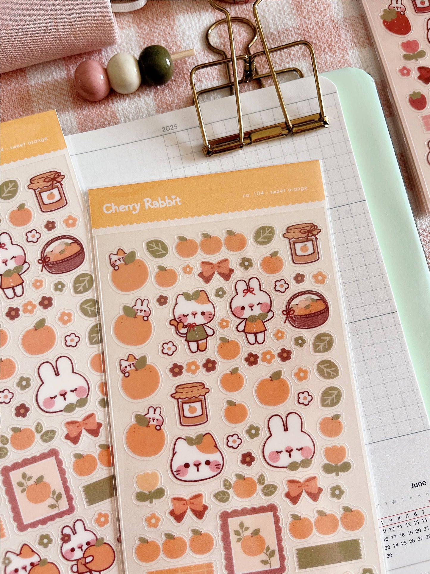 Sweet Orange Sticker Sheet no.104