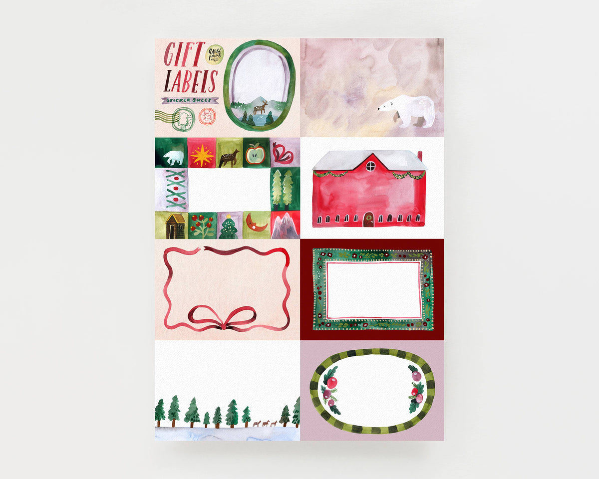 Sticker sheet — Christmas Labels