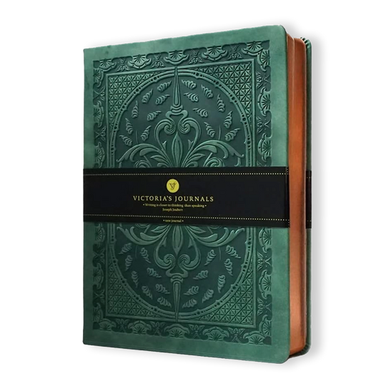 Victoria's Journals Vintage Style Diary Hard Cover (Green)