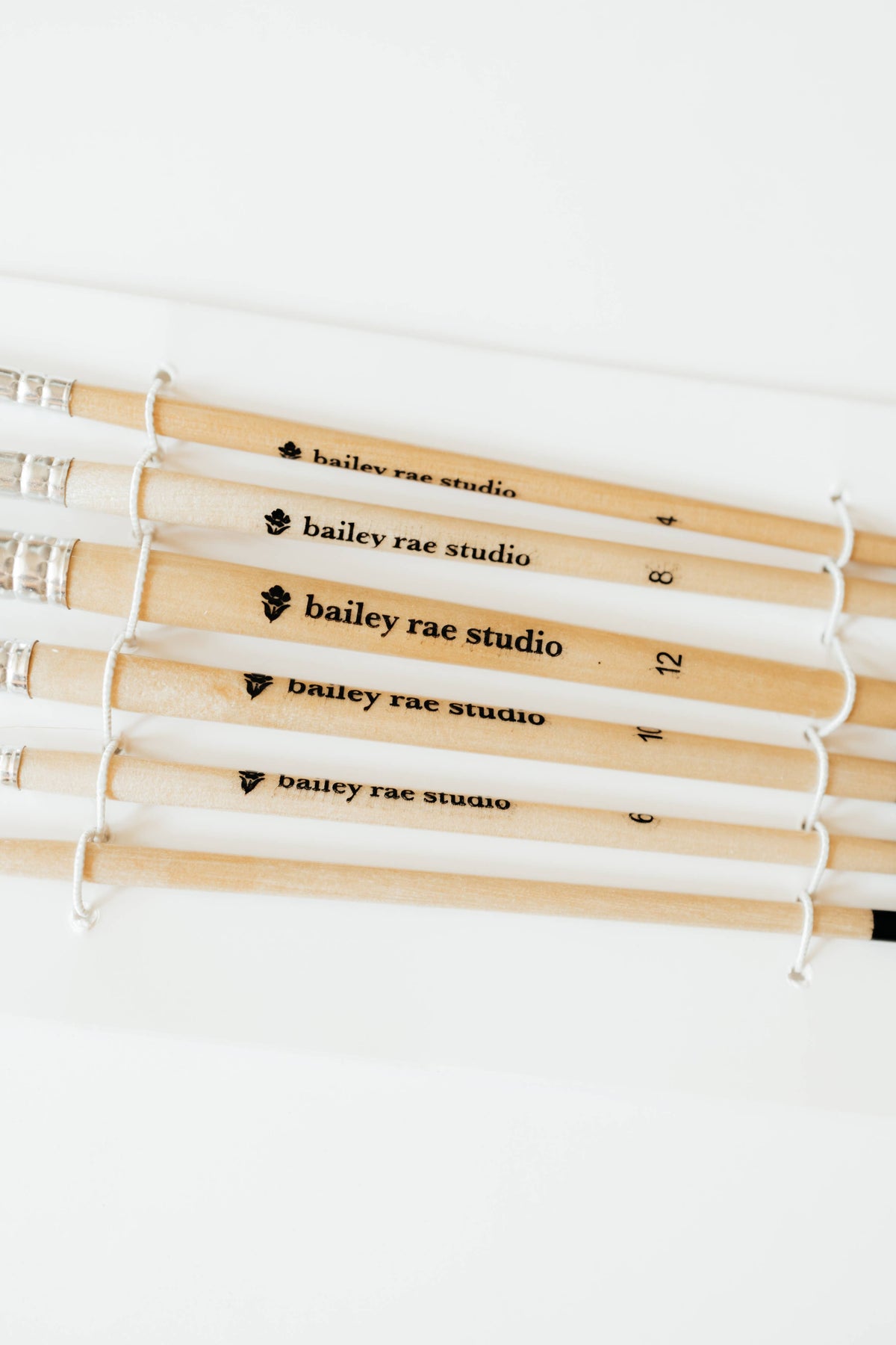 Round tip watercolor brush set -- 6 piece