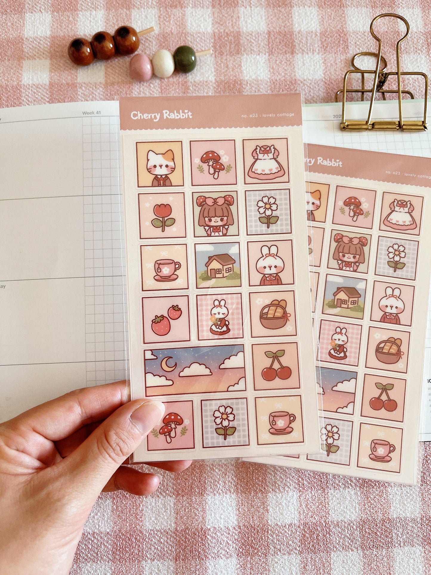 Lovely Cottage Sticker Sheet no.023