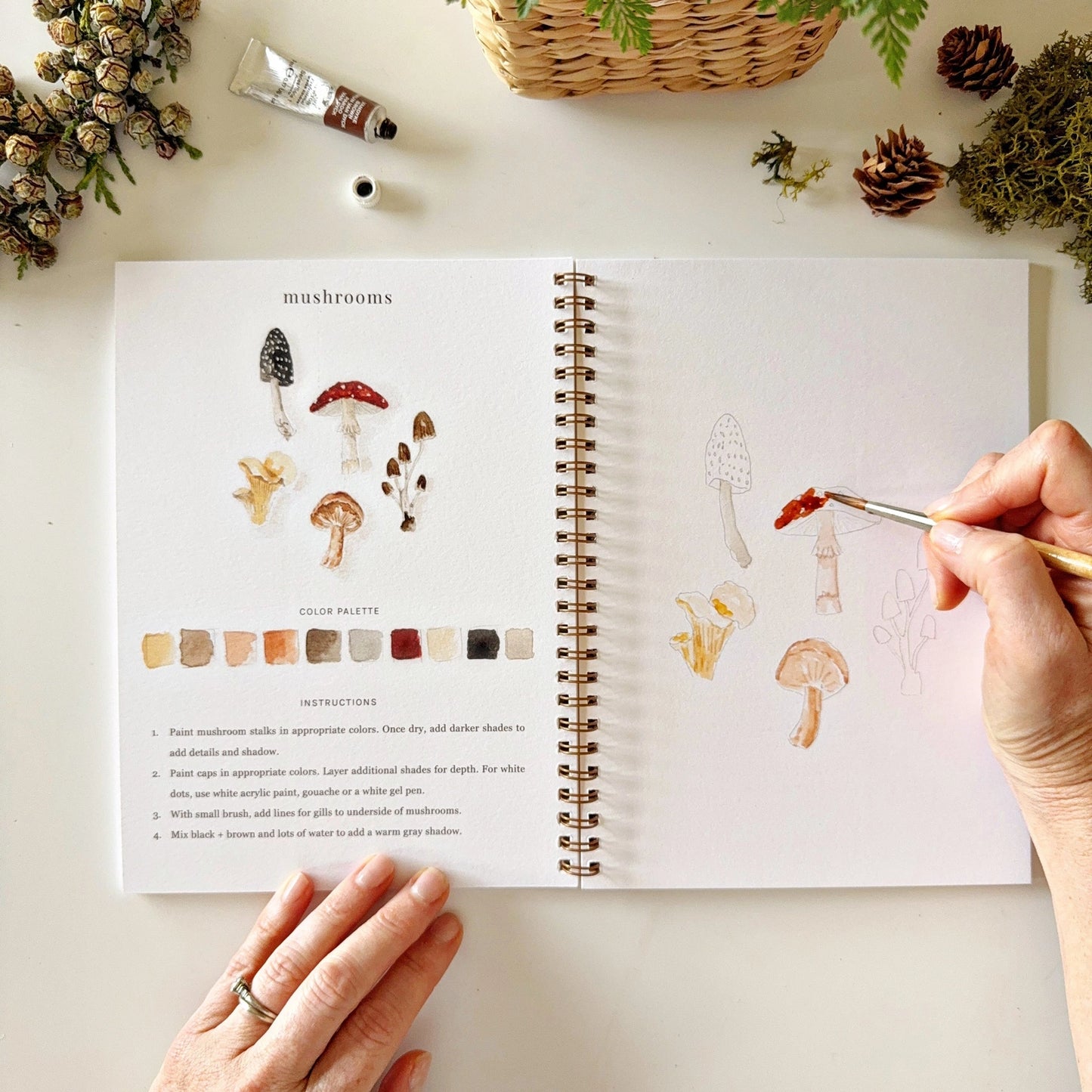 Woodlands Watercolor Workbook