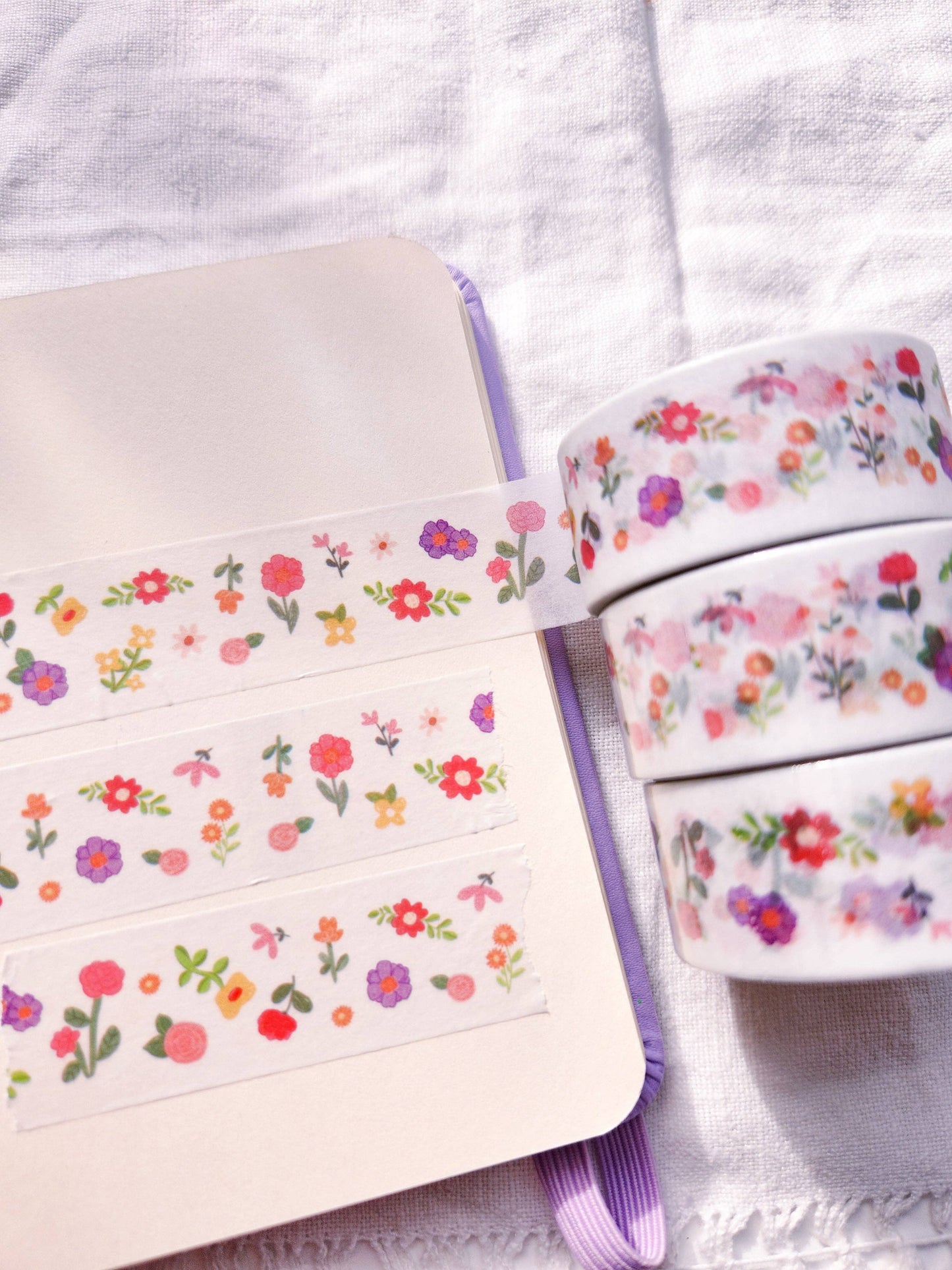 Mini Flowers Washi Tape - Clear Background