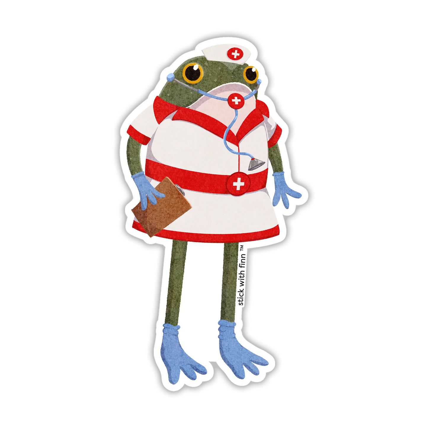 Spicy Nurse Frogson Sticker