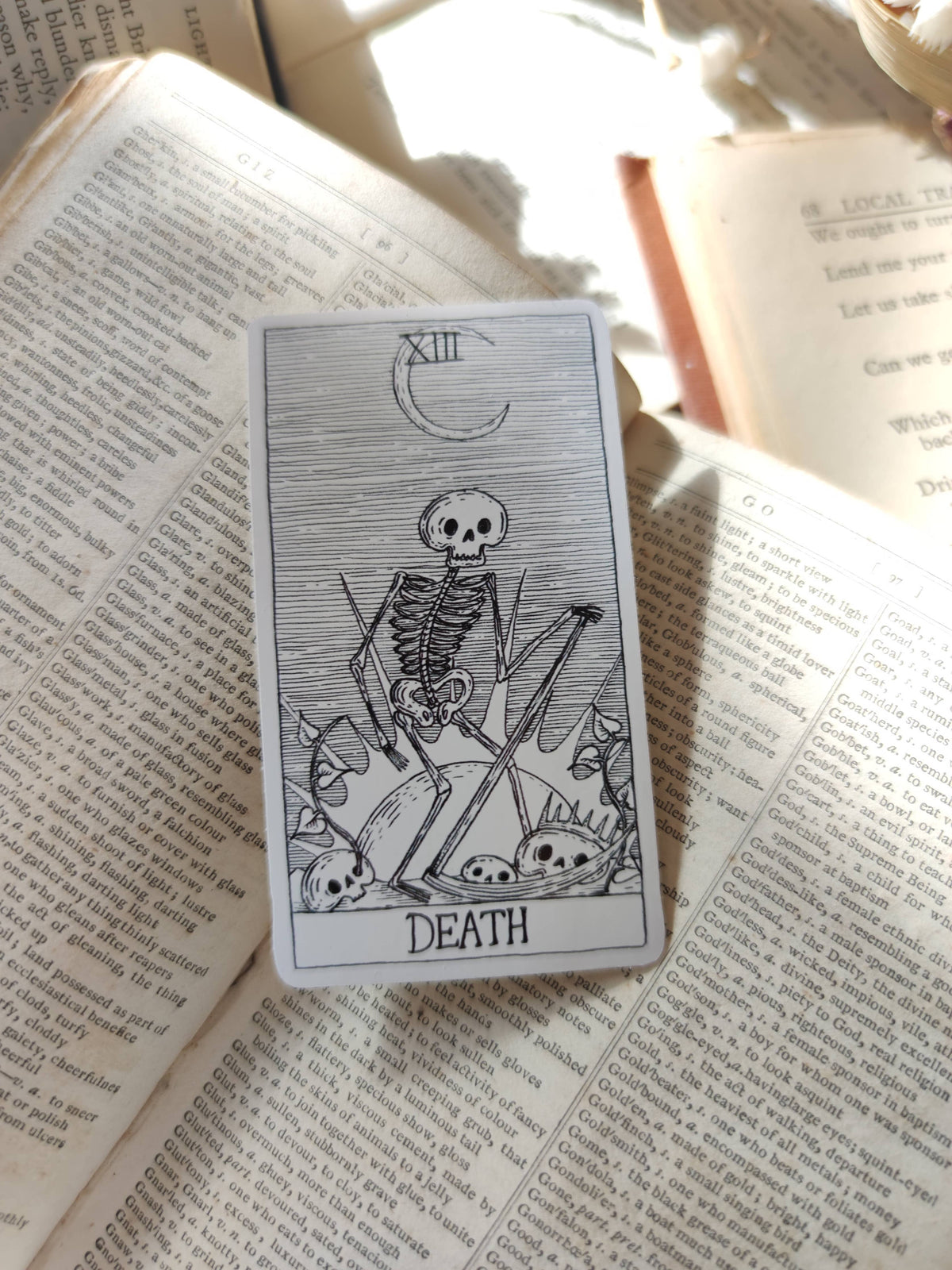 Death Tarot Card Vinyl Sticker