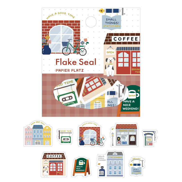 eric Flake Seal/Stickers with Gold Foil